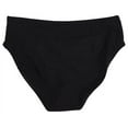 thumbnail image 4 of Island Escape BLACK Solid Color Escape Pant Bikini Swim Bottom, US 8, 4 of 4