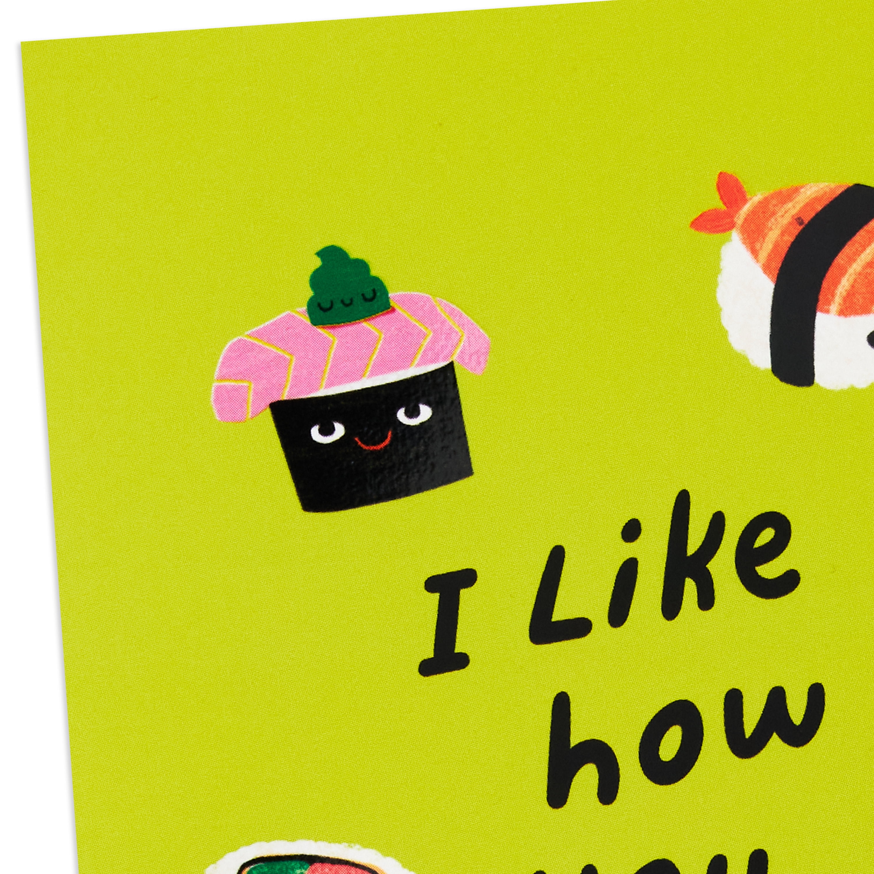 Hallmark Blank Notes (Sushi on Green), Pack of 10