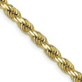 thumbnail image 2 of 14K Yellow Gold 4mm Diamond Cut Rope with Lobster Clasp Chain Necklace Size 26, 2 of 4