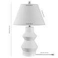 thumbnail image 5 of Safavieh Larcia 25.5 in. Solid Table Lamp, White, 5 of 5