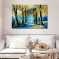 thumbnail image 2 of Elephant Stock Abstract Forest Wall Art - Horizontal Canvas Wall Art - Living Room Wall Decor - Nature Canvas - Brown And Orange Decor - 48" x 32", 2 of 8