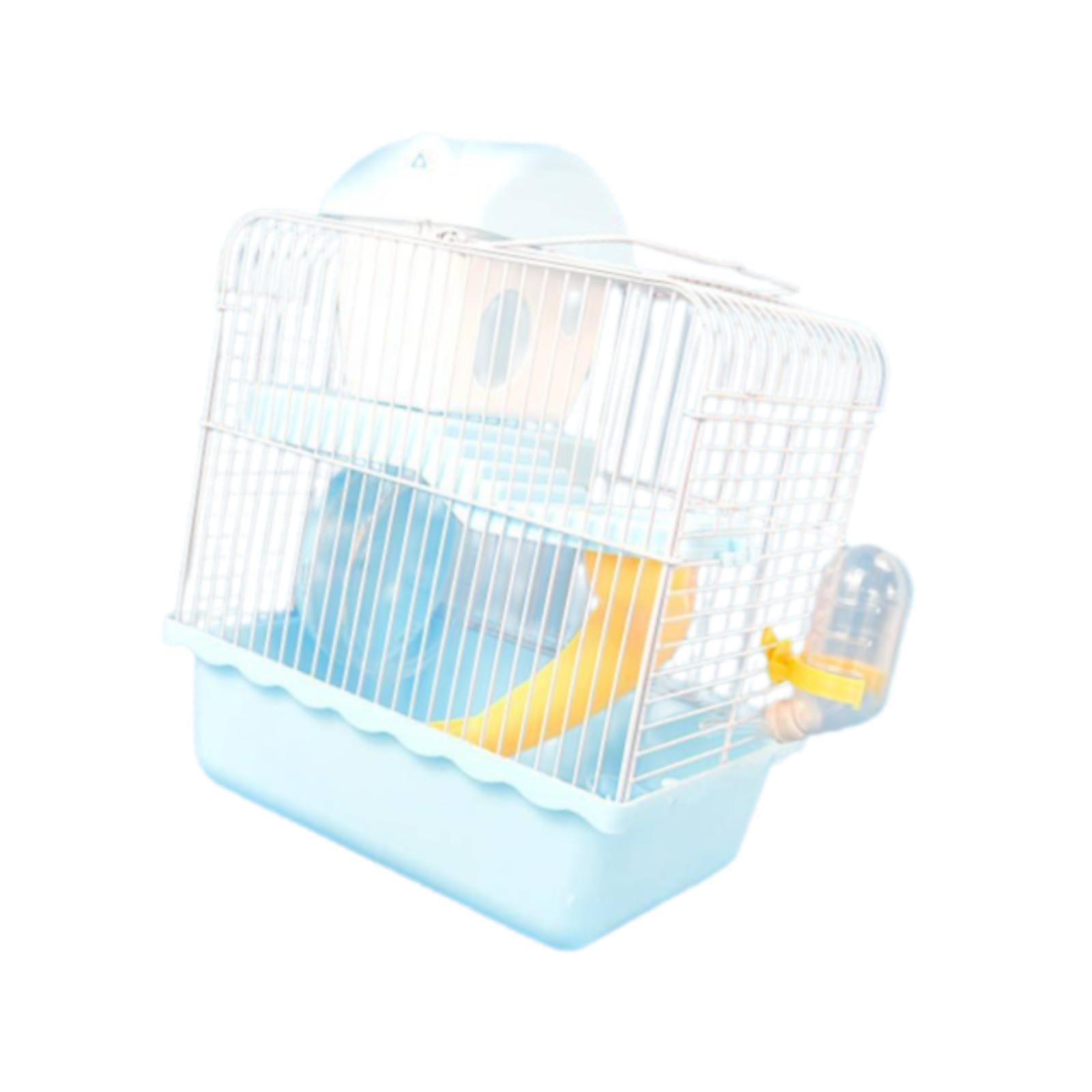 oshhni Small Animal Carrier Cage Hamster Cage for Dwarf Hamster Guinea Pig Hedgehog blue