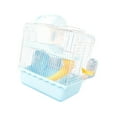 thumbnail image 4 of Serenable Small Animal Carrier Cage,Carry Case,9.06"x6.69''x11.81" Hamster Cage,Small Pet Carrier for Squirrel,Dwarf Hamster,Small Pets blue, 4 of 9