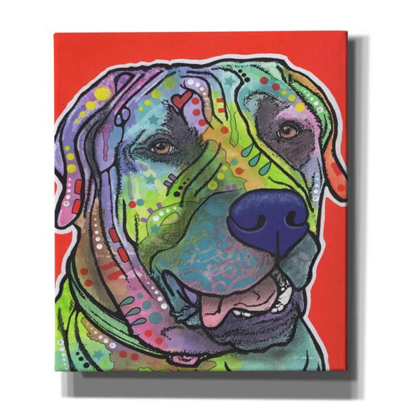 Epic Graffiti 'Zeus' by Dean Russo, Giclee Canvas Wall Art, 26"x30"