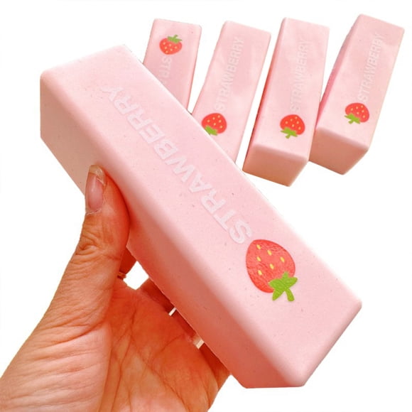 Squishy Fraise à Remontée Lente, Balle Anti-Stress Taba Squishy, Fidget pour Soulager l'Anxiété TDAH, Bâton Crème à la Fraise Squishy, Stress Parfumé Rose Doux (Bâton Fraise -1 Pce)