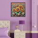 thumbnail image 2 of 5D DIY Cuadrado Taladro Diamante Pintura Girasol Kit Del Arte 35x35cm, 2 of 9