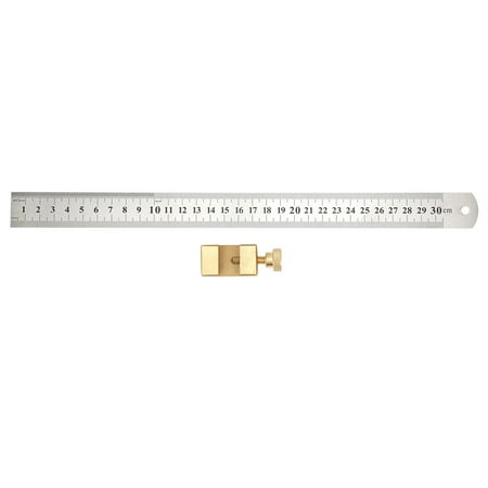 

Brass Scribing Locator High Efficiency Sturdy Woodworking Line Scriber Light Weight Stable For Woodworking Carpenter