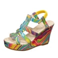 thumbnail image 6 of Modisza Platform Wedge Sandals Open Toe Slingback Dress Shoes High Wedges Party Slides Colorful Summer Vacation Sandal Pink size 6.5, 6 of 7