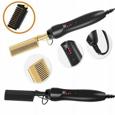Onemayship Professonal Hot Comb Hair Straightener - Electric Straightening Comb