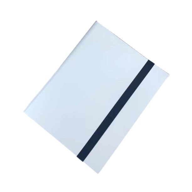 Carpeta de tarjetas con 9 bolsillos, carpeta de almacenamiento para tarjetas, álbum de colección para fútbol Blanco