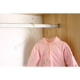 thumbnail image 3 of YBM Home Quality Acrylic Clear Hangers, Coats, Skirts & Trousers Gold, 4113, 3 of 3