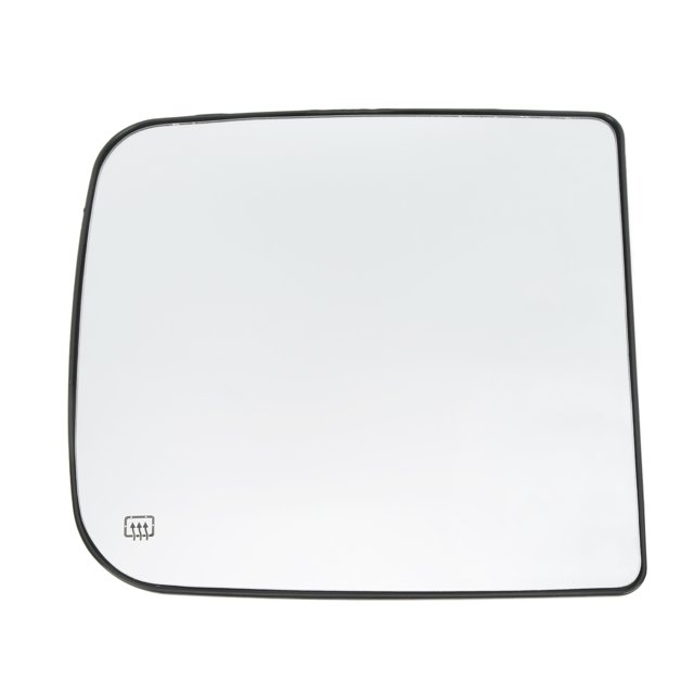 Vidrio de espejo de remolque con calefacción, vidrio de espejo retrovisor superior de automóvil con reemplazo transparente de calefacción para RAM 1500 2010-2018(right)