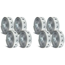 8 Pcs Galvanized Hanger Strap Metal Strapping with Holes Pipe Hanger for Pipe Supports Hanging, 10 Ft