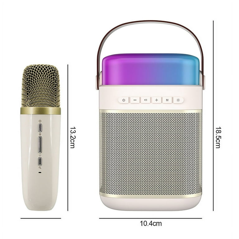 Karaoke Machine, Mini Portable Bluetooth Karaoke Singing Speaker
