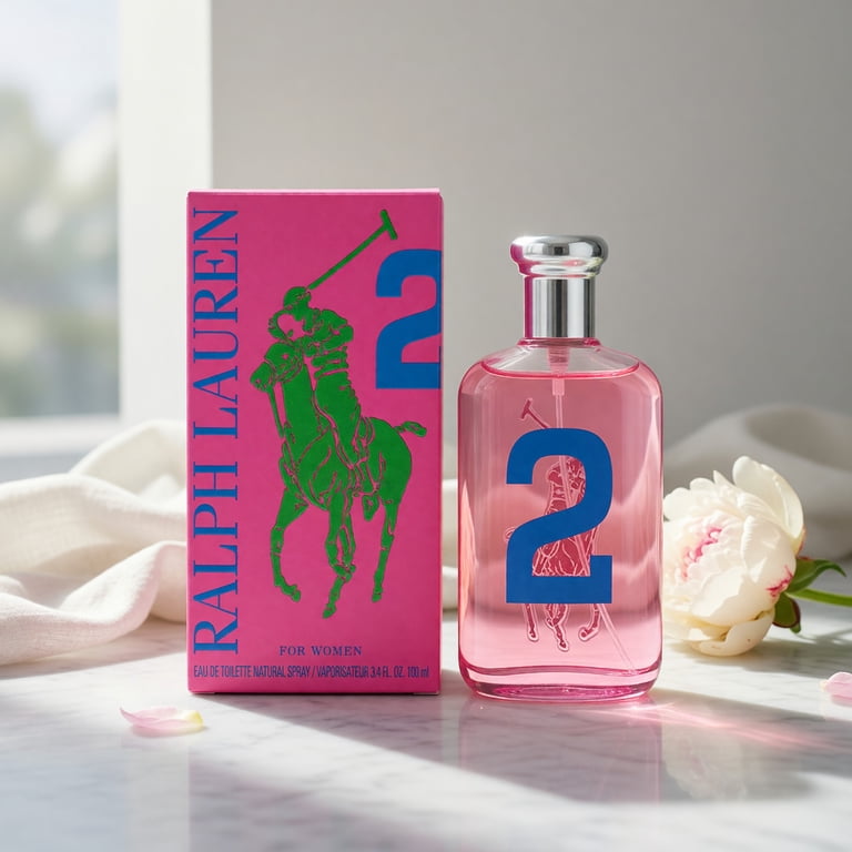 Polo Ralph Lauren Big Pony 2 Pink, 3.4 oz EDT Spray, Floral Tonka