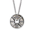 thumbnail image 2 of Women's Antique Finish High Relief Weight Plate Necklace-Luke 1:37 by Shields of Strength, 2 of 4