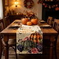 thumbnail image 4 of UALSRZL Halloween Table Runner, 72x13in Halloween Pumpkin Crow Ghost Table Runner, Dining Tables Runners for Home Table Mantel Decor, Multicolor, 4 of 6