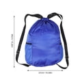 TAILTOSS Blue Drawstring Basketball Bag Oxford Fabric Large Storage for ...