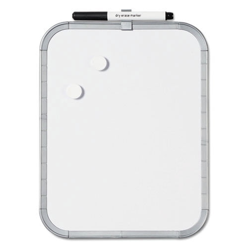 11 in. x 14 in. Magnetic Dry Erase Board - White Surface/Plastic Frame