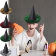 thumbnail image 7 of Xfvqtps Halloween Witch Hat Mesh Halloween Spire Hats for Party Accessory Gray, 7 of 7