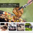thumbnail image 2 of TINGYI Stainless Steel Salad Tongs Kitchen Tongs with Silicone Tips for CookingBlack, 2 of 6