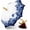 Blue（B）, variant on Umbrella Tea Infuser, Tea Umbrella Diffuser Shape Ceramic Strainer, Chinese Blue and White Porcelain Loose Leaf Filter with Rotating Design