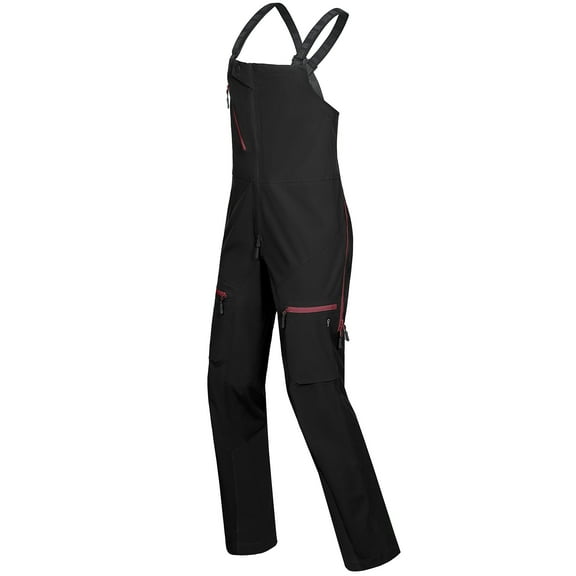 Little Donkey Andy Snow Bib Overalls for Women Waterproof Coveralls Windproof Suspenders Outdoor Ski Fishing Suit Pants Winter Jumpsuits, Black XL