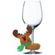 thumbnail image 3 of RV 12 nuevas fundas navideñas para copas de vino Papá Noel Muñeco de nieve Reno Decoración navideña para portavasos de menos de 6,5 cm de diámetro (copas de vino no incluidas, solo funda para vino) brillar Electrónica, 3 of 5