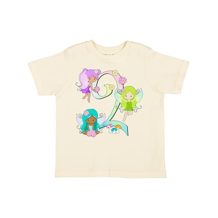 

Inktastic Flower Fairies Second Birthday Gift Toddler Boy or Toddler Girl T-Shirt