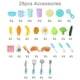 thumbnail image 4 of Juego de cocina para pequeños Sunnimix Rosa 28 piezas jugar a la cocina para niños pequeños, 4 of 8