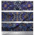 thumbnail image 1 of Soimoi Rayon Fabric Stripe & Mandala Kaleidoscope Print Fabric by Yard 42 Inch Wide, 1 of 3