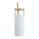 thumbnail image 1 of Tapa de bambú Sunnimix Taza de vidrio Tapa de bambú de borosilicato Alto para té para Llevar blanco, 1 of 8