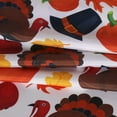 thumbnail image 5 of Rectangle Fall Tablecloth 60x84 inch Pumpkins & Turkeys- Washable Wrinkle Resistant Thanksgiving Tablecloth for Fall/Harvest Dinner Party Banquet Holiday Table Cover, 5 of 6