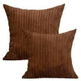 thumbnail image 1 of MesaSe Home Textile 20” X 20” Modern Contemporary Transitional Navy Blue Striped Polyester Throw Pillow ( 2 Count) Home Decoration Suitable for Living Room and Bedroom, 1 of 10