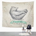 thumbnail image 2 of UFAEZU Fun Bear Vintage Posture Morning Practice Pranayama Asana Pose Yoga Spirit Wall Art Hanging Tapestry Home Decor for Living Room Bedroom Dorm 60x80 inch, 2 of 2
