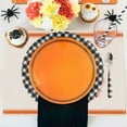 thumbnail image 6 of Fall Placemats, Pumpkin Theme Dining Mat, Orange Border, Retro Table Mat, Autumn Harvest Party Place mats, Linen Heat Resistant Mats, Stain Resistant Mat, Thanksgiving Party Placemat, 6 of 6