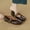 Brown, variant on Retro Mary Jane Shoes for Women 2026 Spring/Summer New Style Shallow Single Shoes Flat Buckle Small Leather Shoes