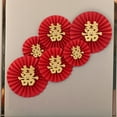 thumbnail image 3 of Décoration Murale de Mariage Style Chinois Paper Fan Joyeuse Saint-Valentin Fête Maison, 3 of 8