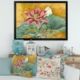 thumbnail image 3 of Designart 'Ancient Impression of Pink Lotus' Traditional Framed Art Print, 3 of 4