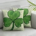 thumbnail image 2 of Nawypu St. Patricks Day Pillow Covers Clovers Decorative Throw Pillows Decoration Holiday Party Green Cushion Case for Home Couch Sofa 2pc, 2 of 6