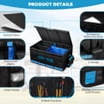thumbnail image 4 of Kohree 74L Car Trunk Organizer with Lid, Heavy Duty Foldable Garage Tool Storage Box Collapsible Storage Bin for SUV Truck RV Home Camping, Blue, 4 of 9