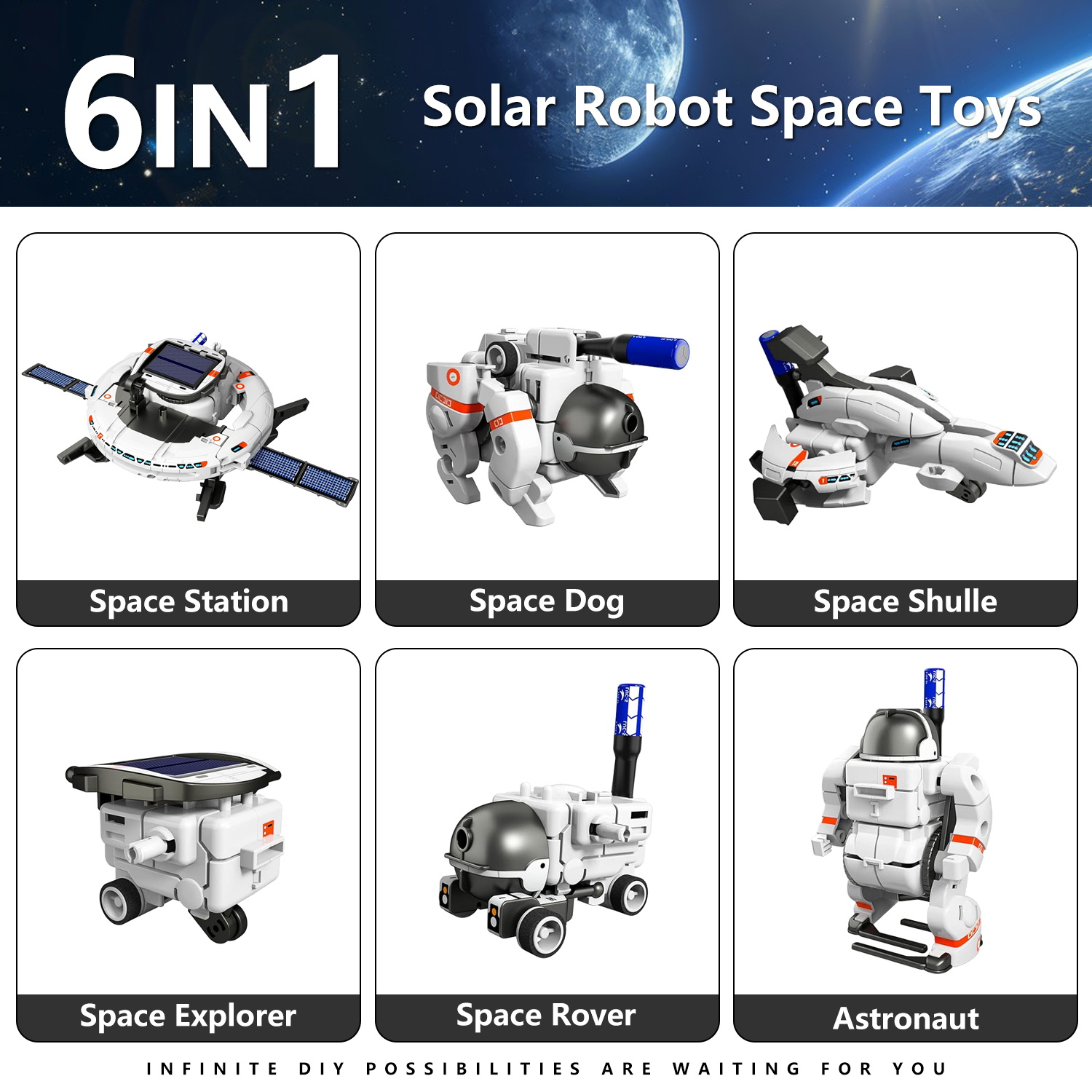 Rirool 6-in-1 Solar Robot Kit Ages 8-12 photo 2