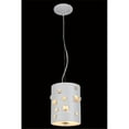 thumbnail image 1 of 2058D7WH-RC 7 Dia. x 9 H in. Candice Collection Pendant lamp - Royal Cut, White Finish, 1 of 1