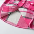 thumbnail image 3 of Odeerbi Toddler Boys Girls Plaid Shacket Jacket Kids Toddler Flannel Shirt 2025 Long Sleeve Plaid Jacket Baby Fall Shirt Coat Outwear Hot Pink 13-18 Months, 3 of 8