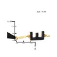 thumbnail image 4 of Black Diamond Accent 14kt Gold over Silver Letters of Love Bracelet, 7.5, 4 of 4