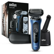 Braun Series 6 6072cc Men's Electric Shaver with Precision Trimmer, Blue