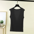 thumbnail image 4 of Ohufall Two Piece Pajama Sets for Women V Neck Sleeveless Tops Pleated Elastic Waist Trouser Pj Sets, 4 of 5