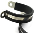 thumbnail image 4 of 6pcs 1-1/2 inch Rubber Cushioned Cable Clamp 304 Stainless Steel Hose Clamp /Metal Clamp/Tube Holder Fastener for Tube/Pipe or Wire Cord Installation, 4 of 5