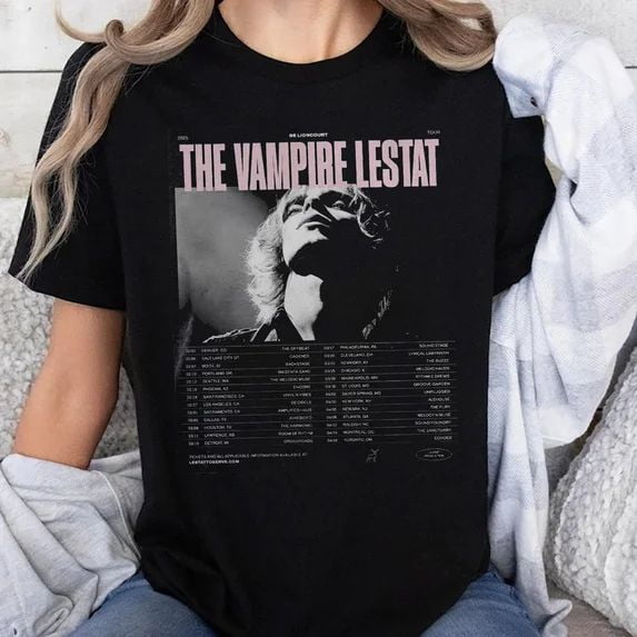The Vampire Lestat Tour Graphic T-Shirt, Sizes S-5XL