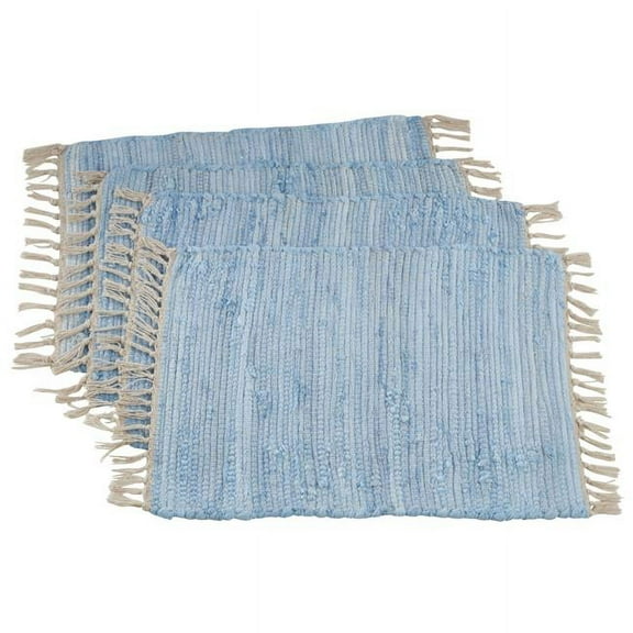 Saro Lifestyle Striped Chindi Placemat (Set of 4)